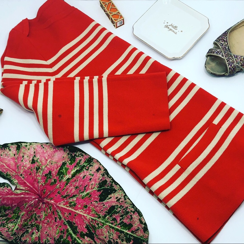 J.Crew Orange Scoop Neck 3/4 Sleeves Top Size XS